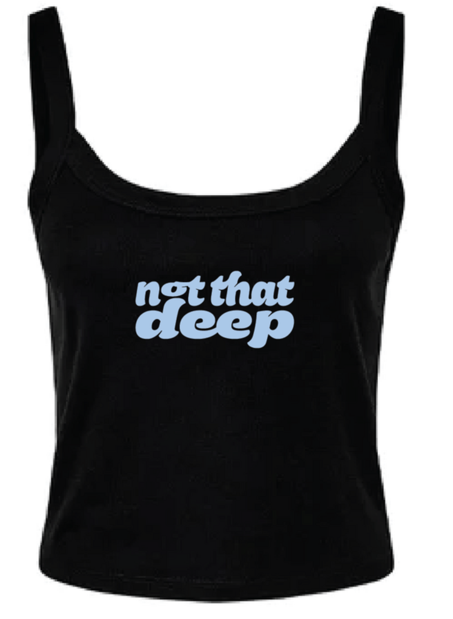 Black Tank Top ~Blue Font